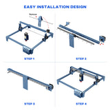 SCULPFUN S6/S6PRO/S9 X-axis ear Guide Upgrade Kit High Precision Industrial Grade Direct Installation Without Drilg