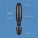 Tattoo Pen Machine Long Lasting Tattooo Pen Set Dual Mode Control Switch Aluminum Alloy DC Interface High Frequency for Studio