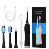 Electric Household Dental Calculus Remover Rechargeable Tooth Cleaner Replaceable Head Set Travel Portable
