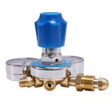 Gas Bottle Regulators O2 Reducing Pressure Inhaler Double Gauge Oxygen Tank Regulator