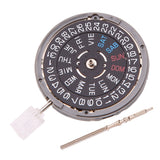 Automatic Movement NH36/NH36A Self-Winding Mechanical Quick Date/Day Setting 3.8 O'Clock Crown 24 Jewels Black