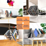 Pallet CD Organizer Eyepowder Storage Tray Cosmetics Rack Makeup Tools Compartment Holder for Women