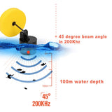 LUKY FFC1108-1 LCD Screen Portable Wired Fish Finder 100M Depth Range Sonar Echo Sounders Fishfinder Fishing Tackle