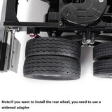 4Pcs Rubber All-Terrain Tyres Wheel Tires Thicken Widen 28Mm For 1/14 Tamiya Tractor Truck RC Car
