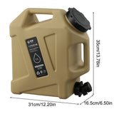 10/12L Outdoor Bucket Large-Capacity Portable Camping Bag Container with Faucet Driving Water Tank for Picnic Hiking
