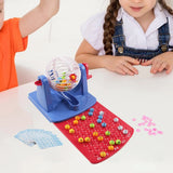 Classic Family Lotto Game, Lucky Ball hine, Professional Set with Bingo Cage for Holiday Travel