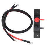 Battery Jumper Terminals Charging Tools Impact Resistant Good Electrical Conductivity 50in Copper 4 Gauge 3/8in Terminal Battery
