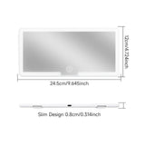 Car HD Makeup LED Touch Screen Sun Visor Three Gear Light Modes Vanity Make-up Mirror for Auto Interior