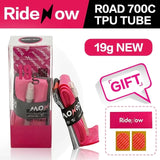 Ridenow light 19g TPU 700x18-28c Road Tire 45mm/65mm/85mm 700c Super Light Inner Tube For Bike Dics Brake