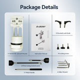 astronomical telescope micro motion visual theodolite bearing 10kg 360 degree dial dual axis worm gear