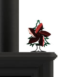 1pc, Fireplace Fan, Christmas Tree Shaped Wood Stove Fan, Heat Circulation Wood Real Fire Heat Powered Fireplace Fan, Thermal Self-starting Fan, Home, Kitchen Fireplace Fan, Christmas Decor
