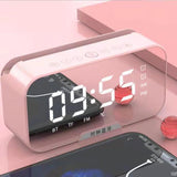 Wireless Bluetooth Speaker HD Led Display Multifunction Stereo Bass Speakers Alarm Clock FM Radio TF Card Aux Music Playback