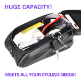 ESLNF Touch Screen Bike Pouch Phone Light Barrier Waterproof Bicycle Front Frame Bag Hard Shell Case Cycg Accessories