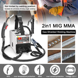 2in1 MIG MMA hine Carbon Dioxide Gases-shelter and Manual Welding Multipurpose IGBT Direct Current Inverter Welders