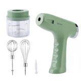 Electric Milk Garlic Chopper Masher Whisk Egg Beater Mixer Kitchen Handheld Automatic Frother Foamer
