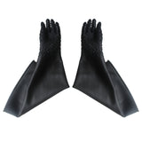 Sandblast hine protection Thickened rubber palm particle anti-slip 1pair Sand Blasting Gloves protective gloves