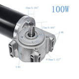 DC 24V 60W 60w/100w High Torque Worm Gear Motor Intelligent Encoder Electric Door Motor for Hotels Automatic Door 220/250RPM