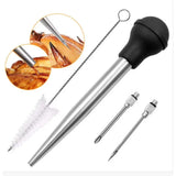 Seasoning Sauce Pump BBQ Meat Syringe Turkey Chicken Squirt for Home Kitchen Cooking Marinade Tool Injection Dropper
