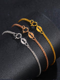 Women's Color Coarse Rose Gold 18K  Bracelet
