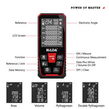 HILDA 100M 120M Rangefinder Digital Tape Laser Distance Meter Range Finder Test Tool Building Measure Ruler
