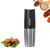 1pc, Electric Salt&Pepper Grinder Build In Battery, Rechargeable Automatic Grinding Sets With Gravity Induction, Adjustable