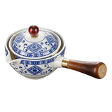 Porcelain Chinese fu Portable Teapot Set with 360 Rotation Maker Heat-resistant Tea Pot Gift For Christmas