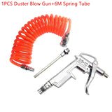 Pneumatic Air Blow Gun Aluminum Alloy Compressor Pistol Duster Cleaner DG10 With 6 Meters 12 Meters PU Coiled Spiral Hose