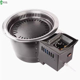 Electric less Meat Commercial Embedded Self-service Built-in Barbecue Grill BBQ Cook Griddle Home Kitchen Appliances