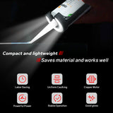 Cordless Caulking for Milwaukee 18V Battery 4 Adjustable Speed with LED Light Upgraded Electric Silicone Gun (No Battery)