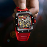 New Luxury Watches Men ONOLA Brand Fashion Hollow Full Automatic Mechanical Men Watch Waterproof Clock
