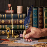 17pcs Antique Sprinkg Feather Dip Pens Ink Vintage Calligraphy Pen Set Fountain Art Supplies Crafts Gifts for Student DIY