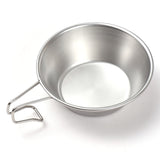 LIXADA 2pcs Stainless Steel Travel Sierra Cup 200ml Measuring Bowl for Backpacking Camping Picnic Cookware