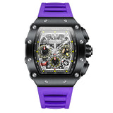 Luxury Watch Men ONOLA Fashion Unique Design Multi-functional Automatic Mechanical Watches Men's Tape Waterproof Wristwatch