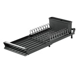 1PCS Dish Drying Utensils Drainer With Drain Basket Countertop Dinnerware Organizer Kitchen Storage Rack
