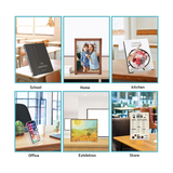 12 Pack Acrylic Stand,Clear Display Easel,Acrylic Book Stand Holder for Displaying Comic Books Albums