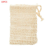 10/30Pcs Soap Mesh Bag Soap Net Handmade Natural Cotton Sisal Soap Bag Homemade Anti-Slip Sleeve Bathroom Soap Bags Foaming Net