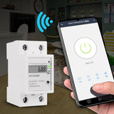 WDS688 Smart WiFi Single-Phase APP Mobile Home Multi-Function Rail Energy Meter 5-60A