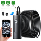 Industrial Endoscope 8mm HD WiFi Camera Lens Car Diagnostic Tools Inspection Cam Borescope Scanner 1/3M Cable Auto Accessories
