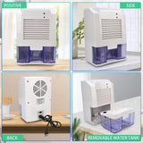 Portable Small Household Dehumidifier - Quiet, Quick, and USB Powered for Bedroom Use