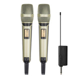 Wireless Microphone Dynamic UHF Home Studio Recording Professional DJ Speaker Conference Mic For Computer Audio Black