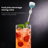10Pcs Drink Mixing Stick Set Acrylic tail Mixer Blender Bar Supplies Swizzle Stirrer