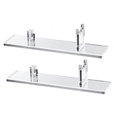 2Pcs Display Stand Acrylic Case Desktop Display, Single Knife Holder for Home Decor (Clear Base)
