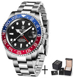 PAGANI DESIGN V4 GMT Watches Men's Luxury Automatic Mechanical Wristwatch Sapphire Glass 40MM Stainless Steel Waterproof Watch