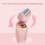 2 in 1 Bikini Women Waterproof Electric Razor USB Rechargeable 800 mAh Battery Pubic Trimmer for Legs Body Hair