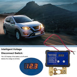 DC12V 240A Battery Disconnect with 2 Remote Control Voltage Display Automatic Power Shut Off Switch for SUV