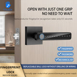 Electronic door biometric fingerprint unlock WiFi Tuya/TTlock application controls smart password lock keyless entry