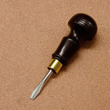 BOWEN Slot Type Screwdriver Mirror Polished Surface Handmade DIY Leather Belt Screw Tightening Tool Chrome Vanadium Steel Head
