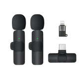 Lavalier Microphone Portable Audio Video Recording Mini Lapel Mic Wireless Microfone for Game Phone