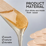 [100 Count] 3.6 Inch Wooden Multi-Purpose Popsicle Sticks, Craft, Ice Cream, Wax, Wa, Tongue Depressor Wood Sticks