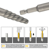 11Pcs Left Hand Set Included Screw Extractor 5Pcs HSS Drill Bits and 1Pcs Adapter CG1593